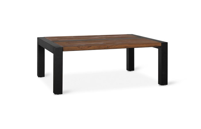 GINER Y COLOMER Table basse en bois de teca et métal
